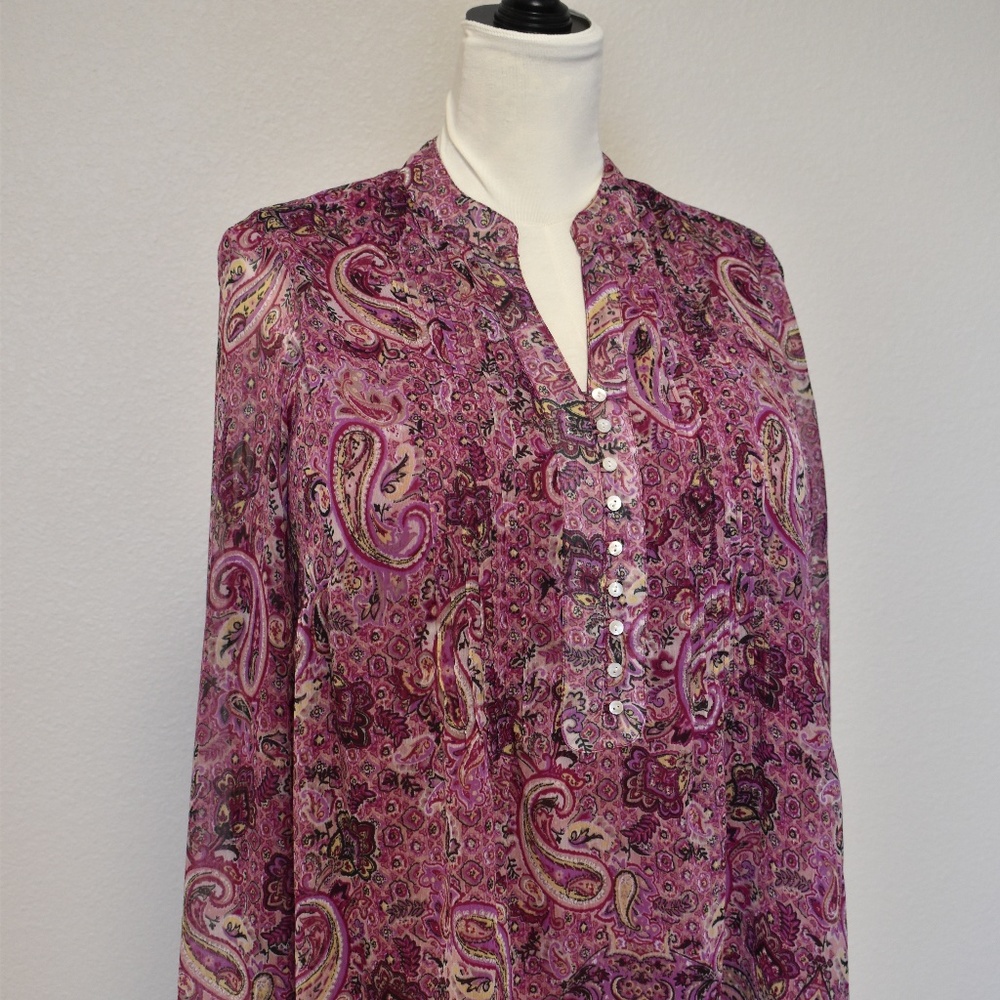 Coldwater Creek Deep Pink Tunic Top XL